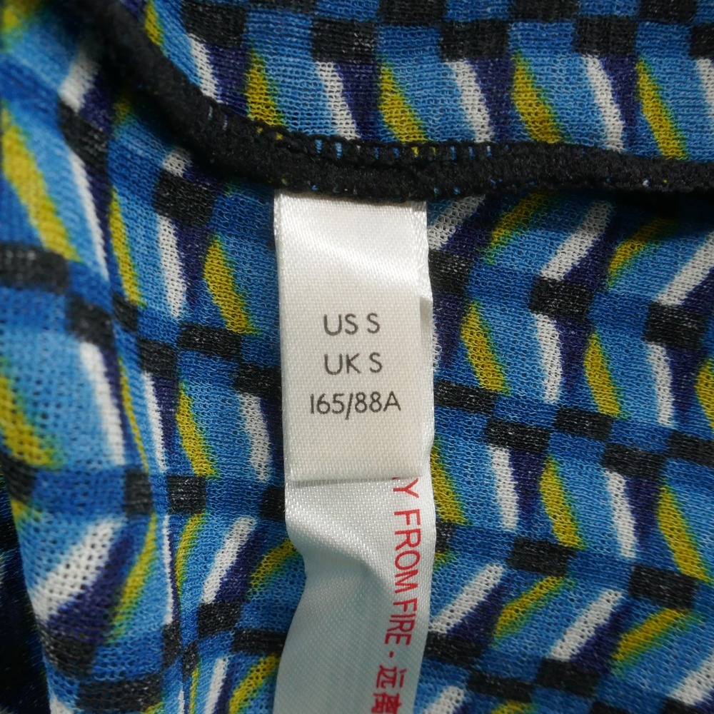 NWT Anthropologie Daily Practice Long Sleeve Top Small Blue Womens‎ Geometric - Picture 12 of 15